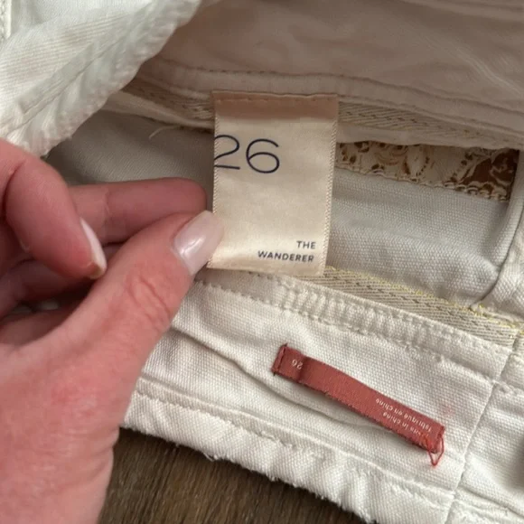 Anthropologie Pilcro The Wanderer Pant Patchwork Painter Paint Size 26 - Picture 4 of 7